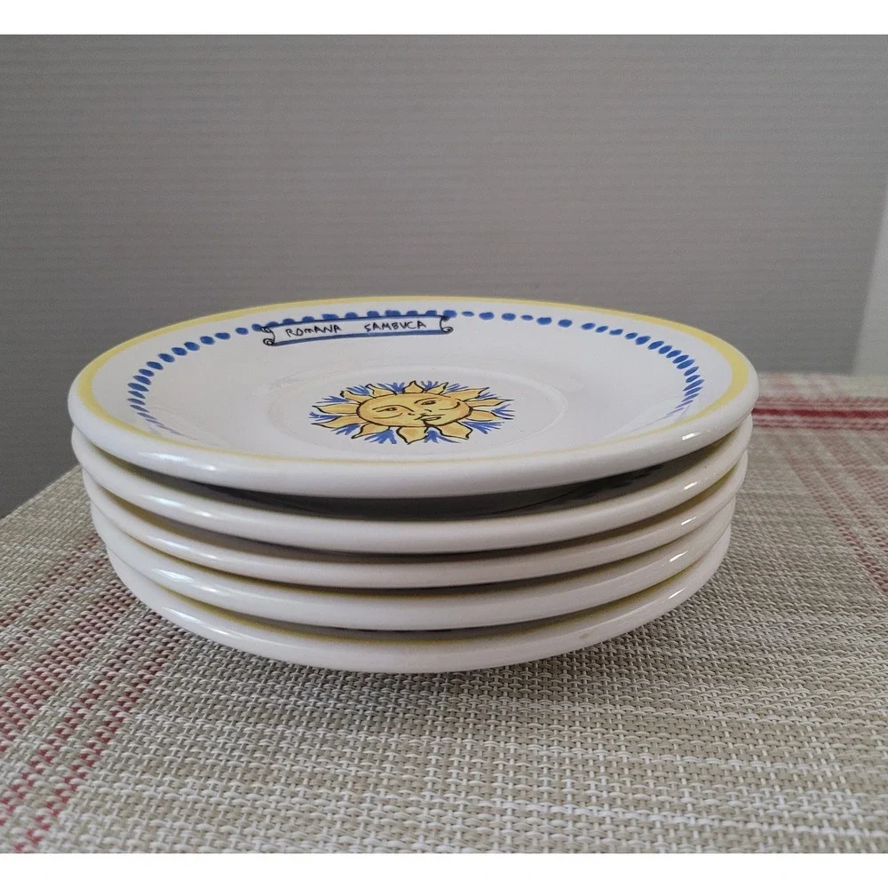 Espresso Plates Sun Pattern Canape Plates‎ by Romana Sambuca Small Plate 5 Set